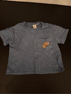 H&M Blue Kids' T-Shirt with Jerry Pocket Graphic